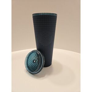 Starbucks ‎ Blue Matte Studded Cup 24 Oz Venti NO STRAW